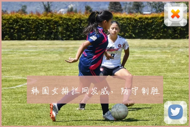 韩国女排拦网发威，防守制胜
